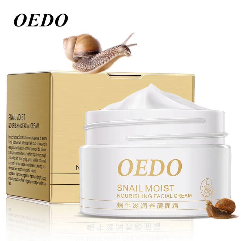 

Snail Face Cream Collagen Anti-Wrinkle Anti-Aging Whitening Hyaluronic Acid Moisturizing Lifting Firming Nourishing Skin Care