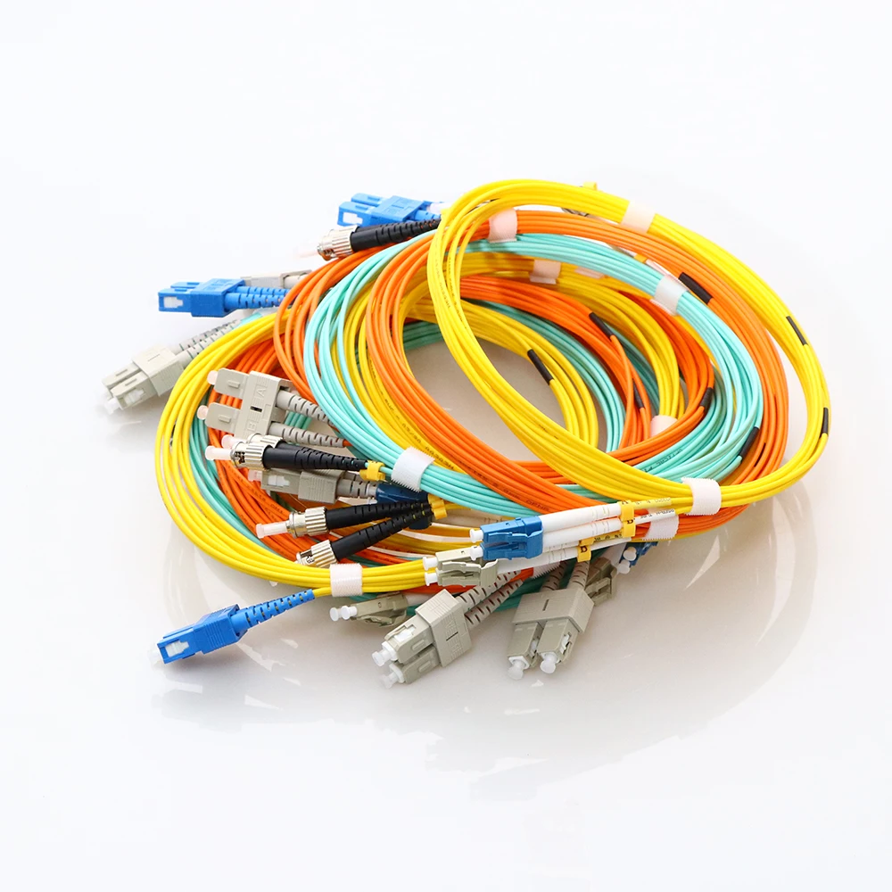 

10pcs SC UPC to SC UPC Connector Fiber Optical Patch Cord Cables PVC Simplex SM 9/125um Jumper Cable 1/2/3/5/10m