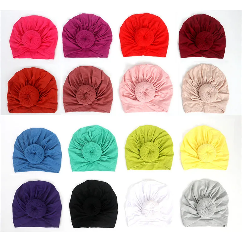 

Baby Accessories Newborn Kids Baby Girl Boy Turban Cotton Beanie Hat Children's Knotted Caps Baby Hats Newborn Supplies