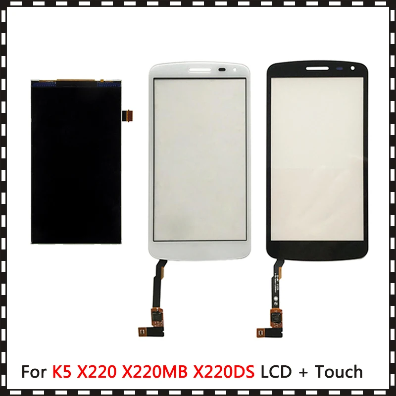 Новый высококачественный ЖК-дисплей 5 0 ''для LG серии K K5 X220 X220MB X220DS с сенсорным