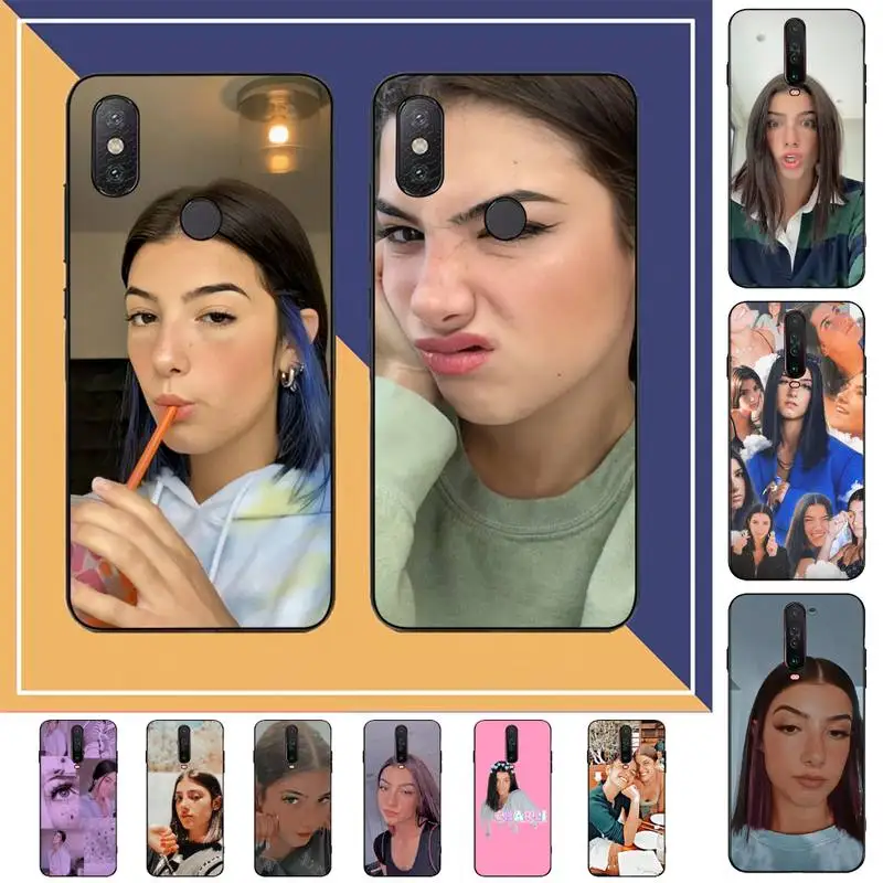 

FHNBLJ Charli Damelio Phone Case for RedMi note 7 8 9 6 5 4 X pro 8T 5A