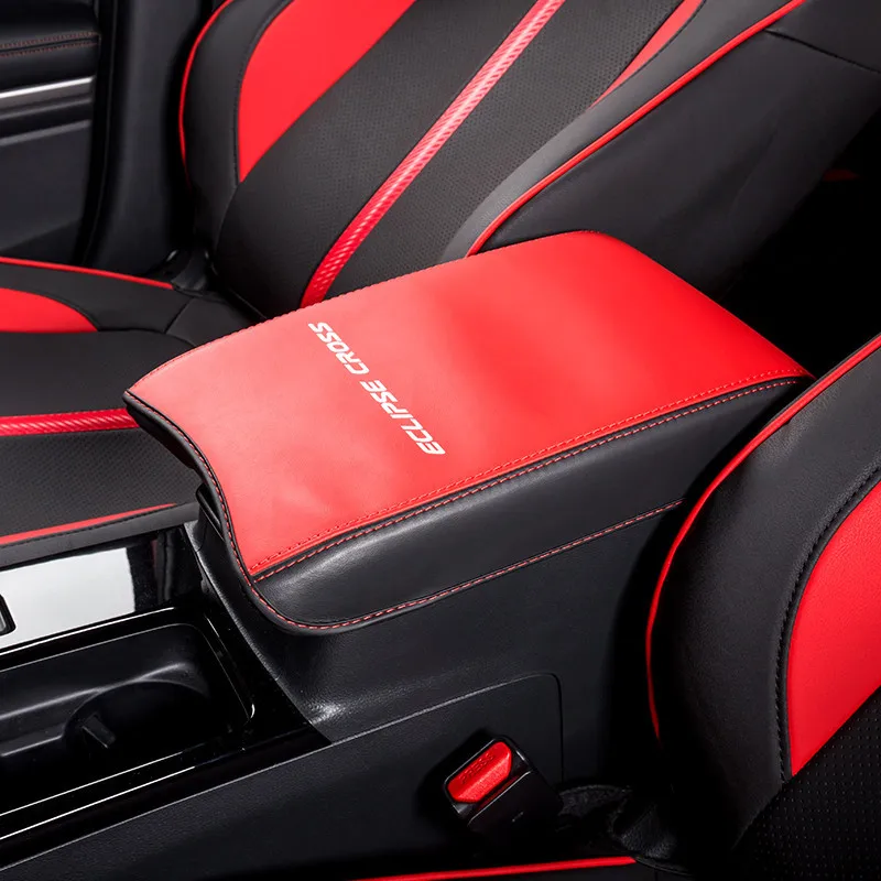 

Car-covers for Mitsubishi Eclipse Cross 2018-2020 Car central armrest box leather armrest box leather case Car styling