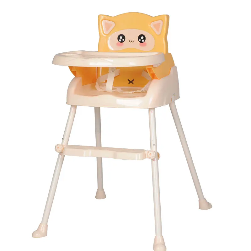 Детское обеденный стул с высоким питанием складной портативный