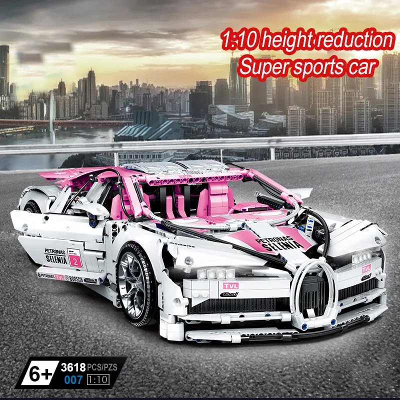 3618 шт. Супер гоночный автомобиль строительные блоки модель комплект