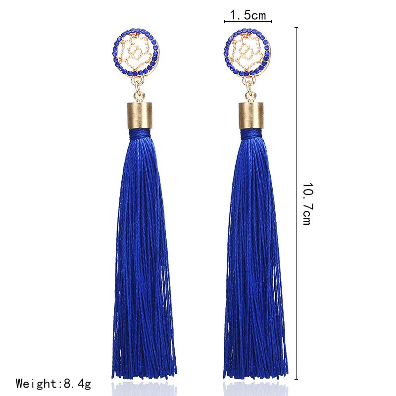 Женские длинные серьги-подвески в богемном стиле | Украшения и аксессуары