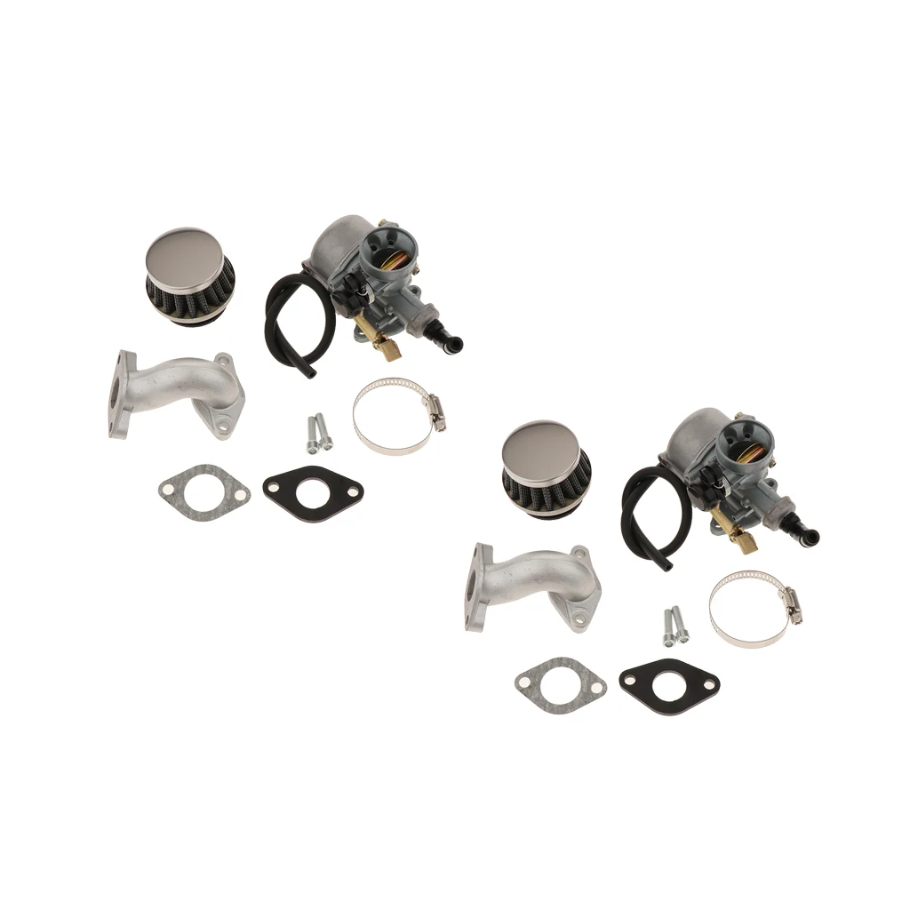2 комплекта PZ19 Carb Карбюратор 35 мм алюминиевый воздушный фильтр для 50cc 70cc 90cc 110cc ATV
