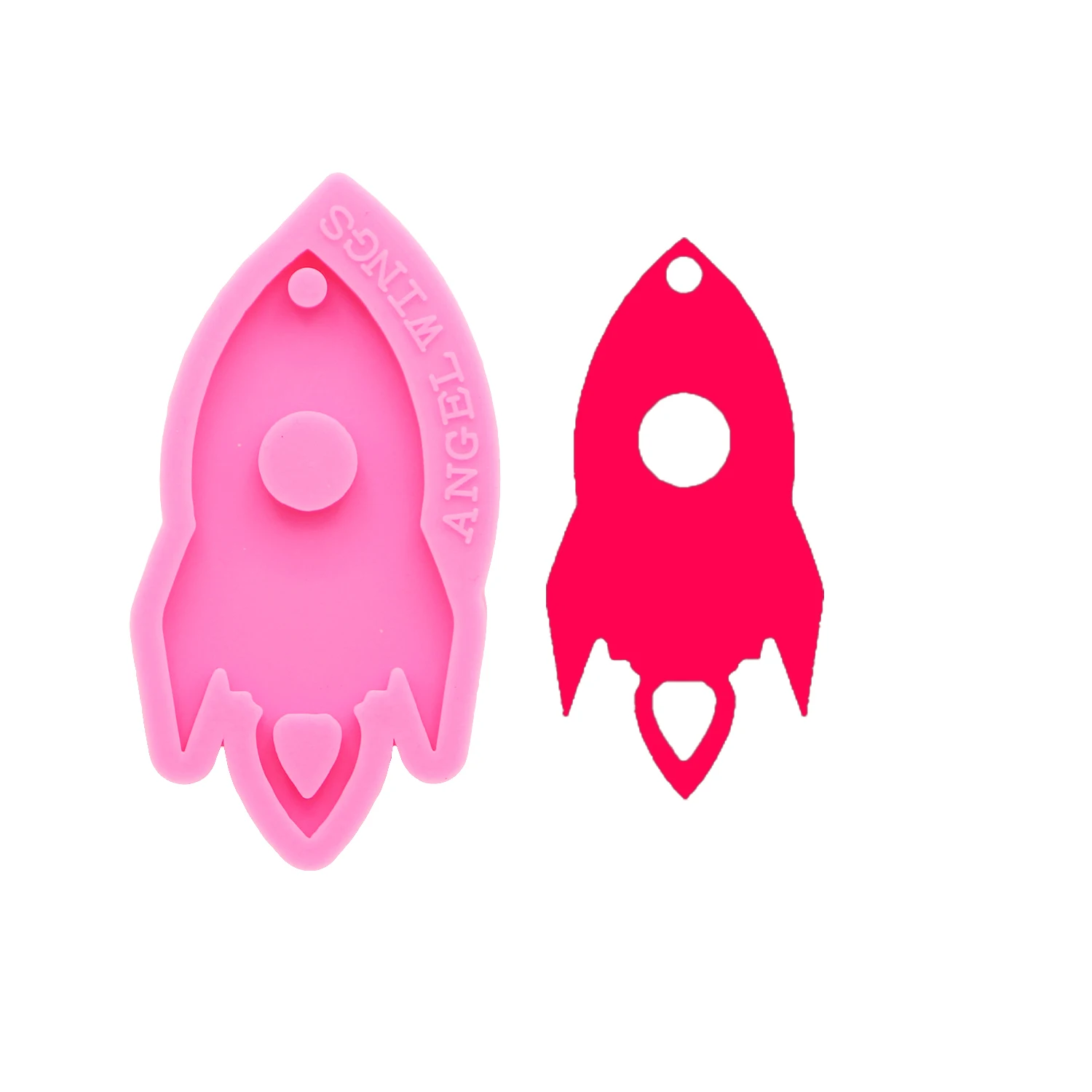 Блестящие брелоки в форме ракеты силиконовые формы сделай сам ювелирные изделия