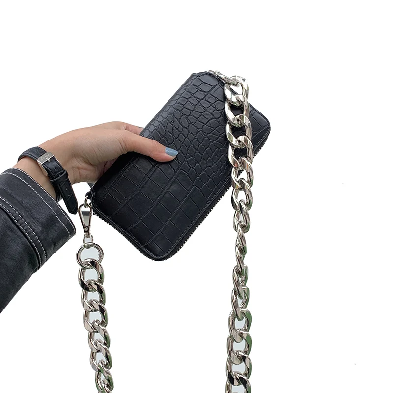

Crocodile Square Bag Ladies Luxury Chain Crossbody Messenger Bag Simple Mini Single Shoulder Pocket Bags