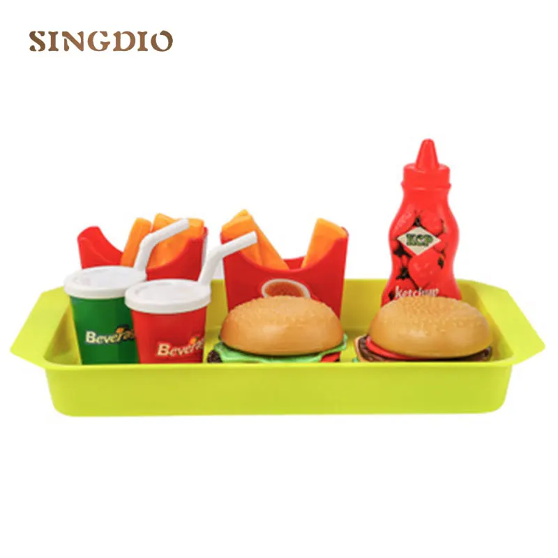 Имитация мини-пластика кухня ребенок притворяться играть кукла поддельная еда