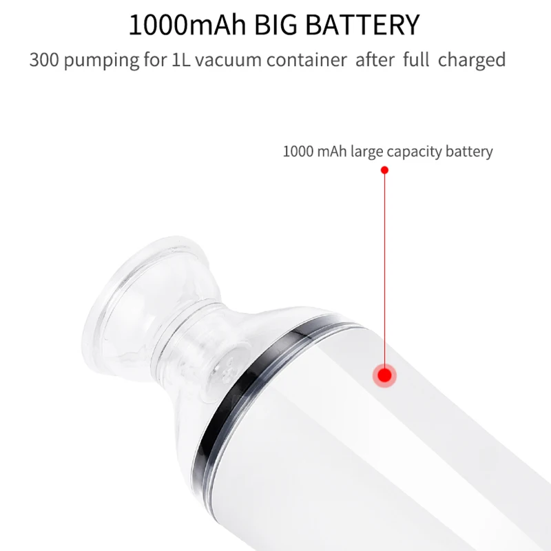 

saengQ Handheld Food Vacuum Sealer Packaging Machine Film Container USB Sealer Vacuum Packer With 6 or 10pcs Vacuum Zipper Bags
