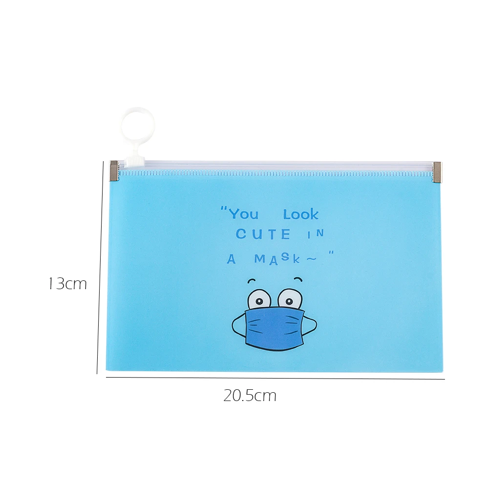 

8Pcs Portable Waterproof Mask Case Dustproof Facemask Face Mask Bag Mask Storage Mouth Mask Anti-dirty Bag Reusable Packing Bags