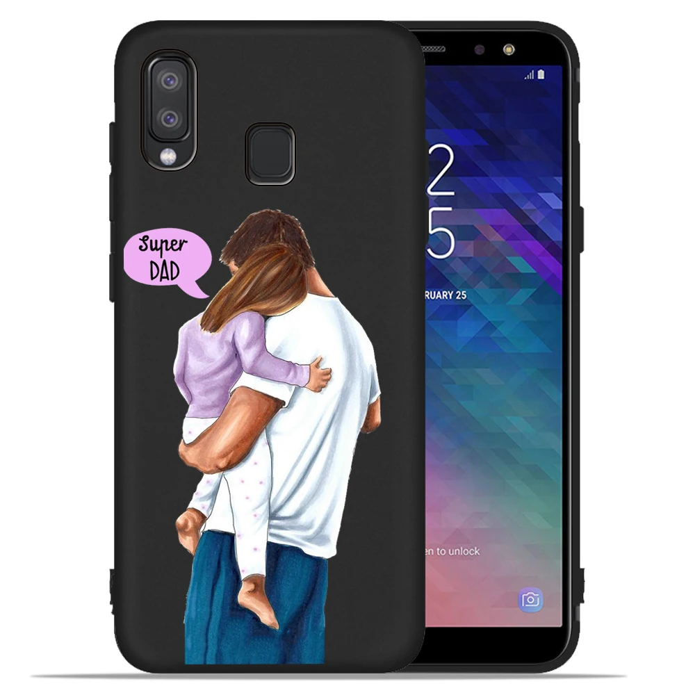 Модный чехол для Samsung Galaxy A50 с надписью Super mom Dad BABY girl A90 A10 A20 A10E A20E A30 A40 A60 A70 M10 M20 M30