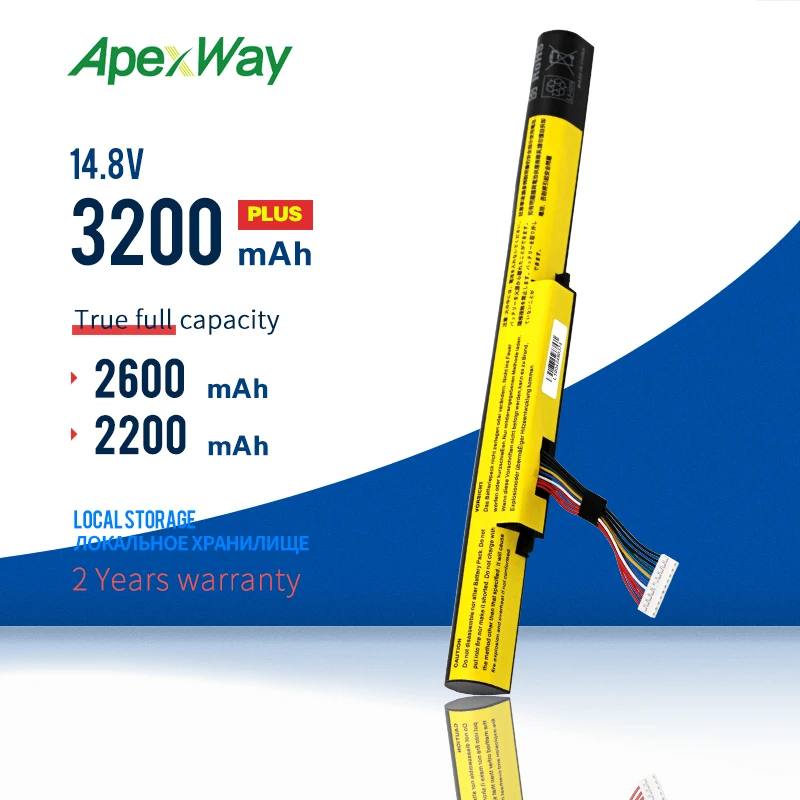 

Аккумулятор Apexway для ноутбука Lenovo, для Ideapad Z400, Z400S, Z400A, Z400T, Z510, Z510A, Z500, Z500A, L12S4K01, L12L4K01