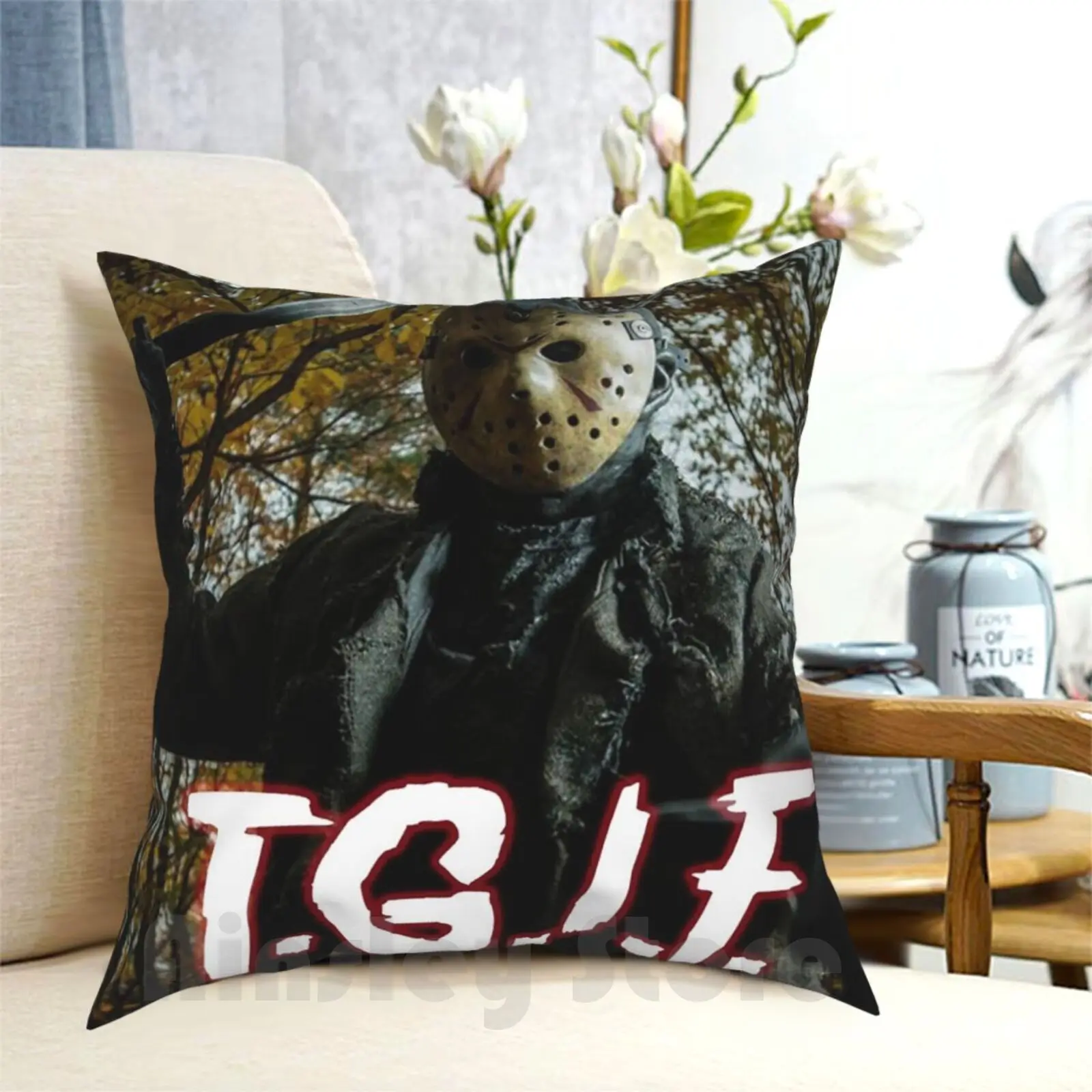 

Джейсон любит Fridays! Пятница 13Th Подушка Чехол с принтом домашняя мягкая подушка DIY крышка пятница 13Th Джейсон Tgif