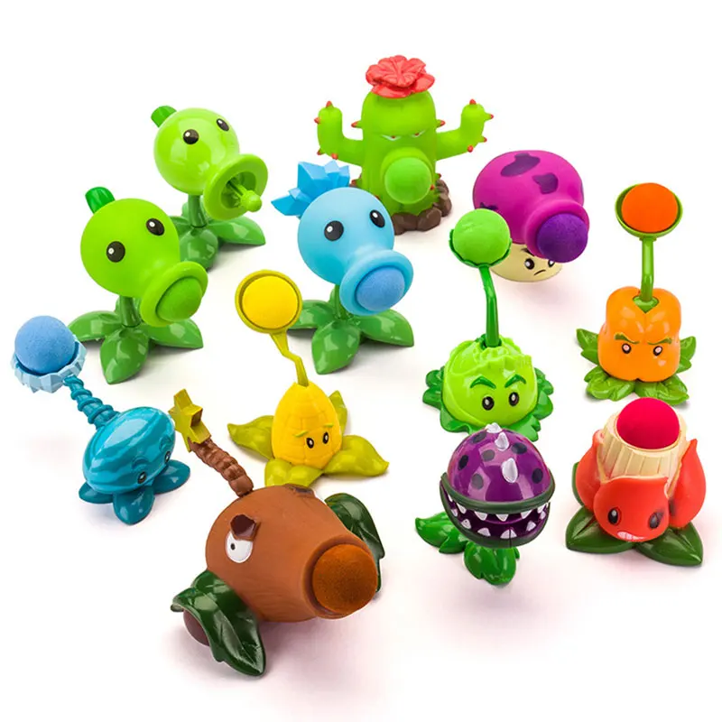 Растения против Зомби игрушка: юридические стратегии могут запустить горохострел и металлические баррикады игрушки для детей действие.