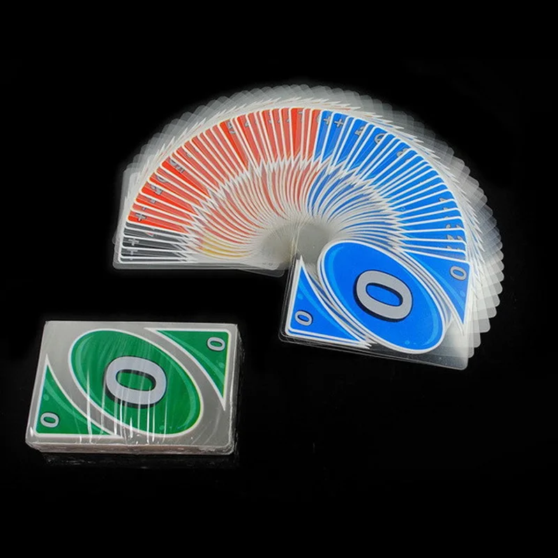 UNO H2O Edition Mattel Card Game семейная забавная креативная прозрачная игра в карты детские