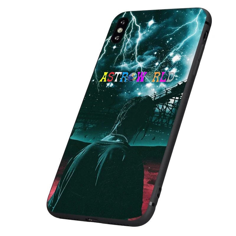 Черный чехол ТПУ для iphone 5 5s se 6 6s 7 8 plus x 10 чехол силиконовый чехол для iphone XR XS 11 pro MAX чехол Трэвиса Скотта astroworld