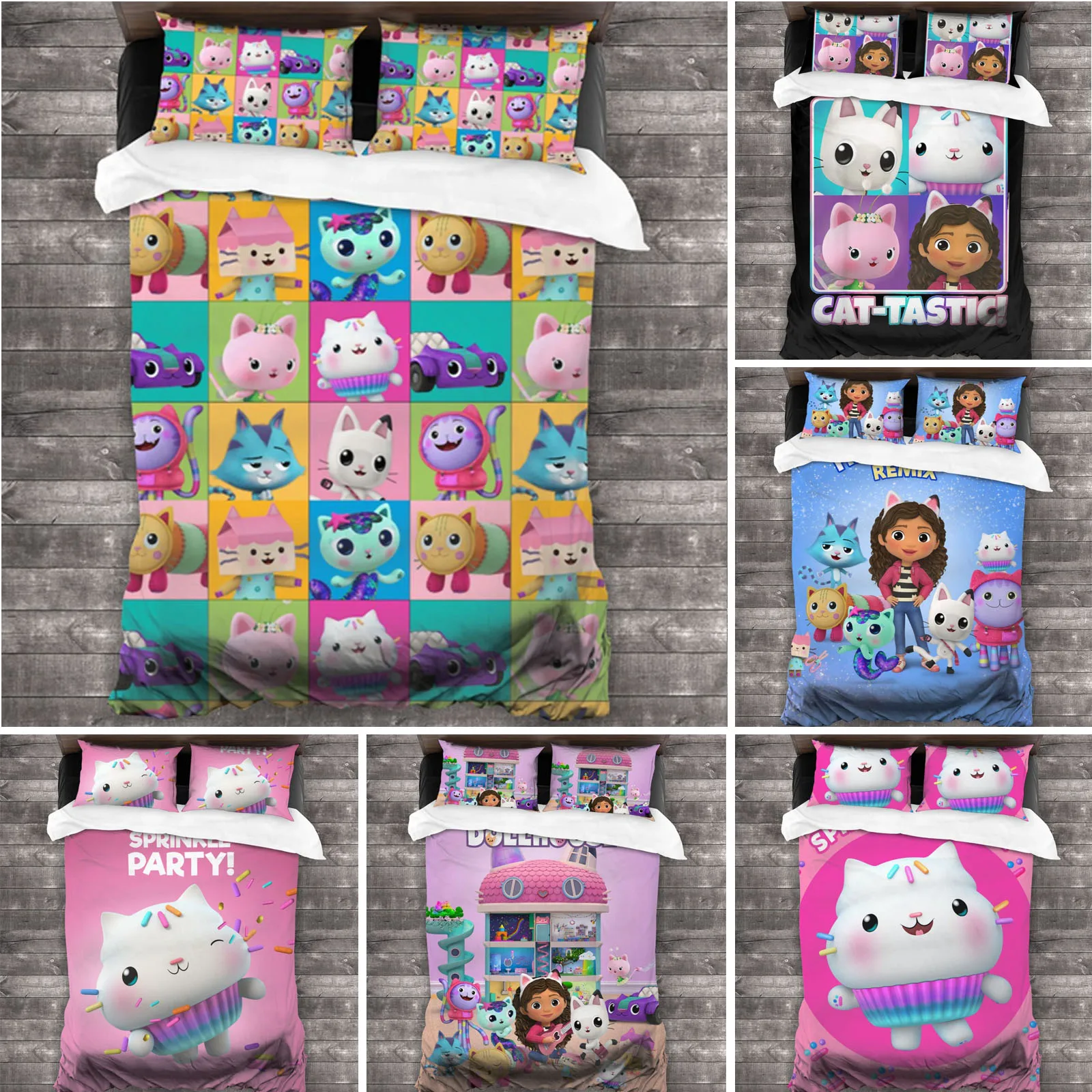 

Комплект постельного белья для кукольного домика Gabby, всесезонный Комплект постельного белья из 3 предметов, одеяло, кровать 180x130 см