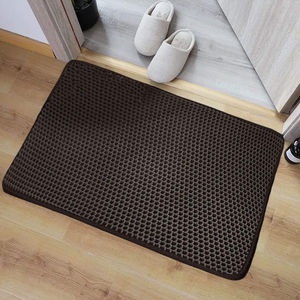 ЕВА Противоскользящий коврик для ванной напольной кухни и прихожей входная