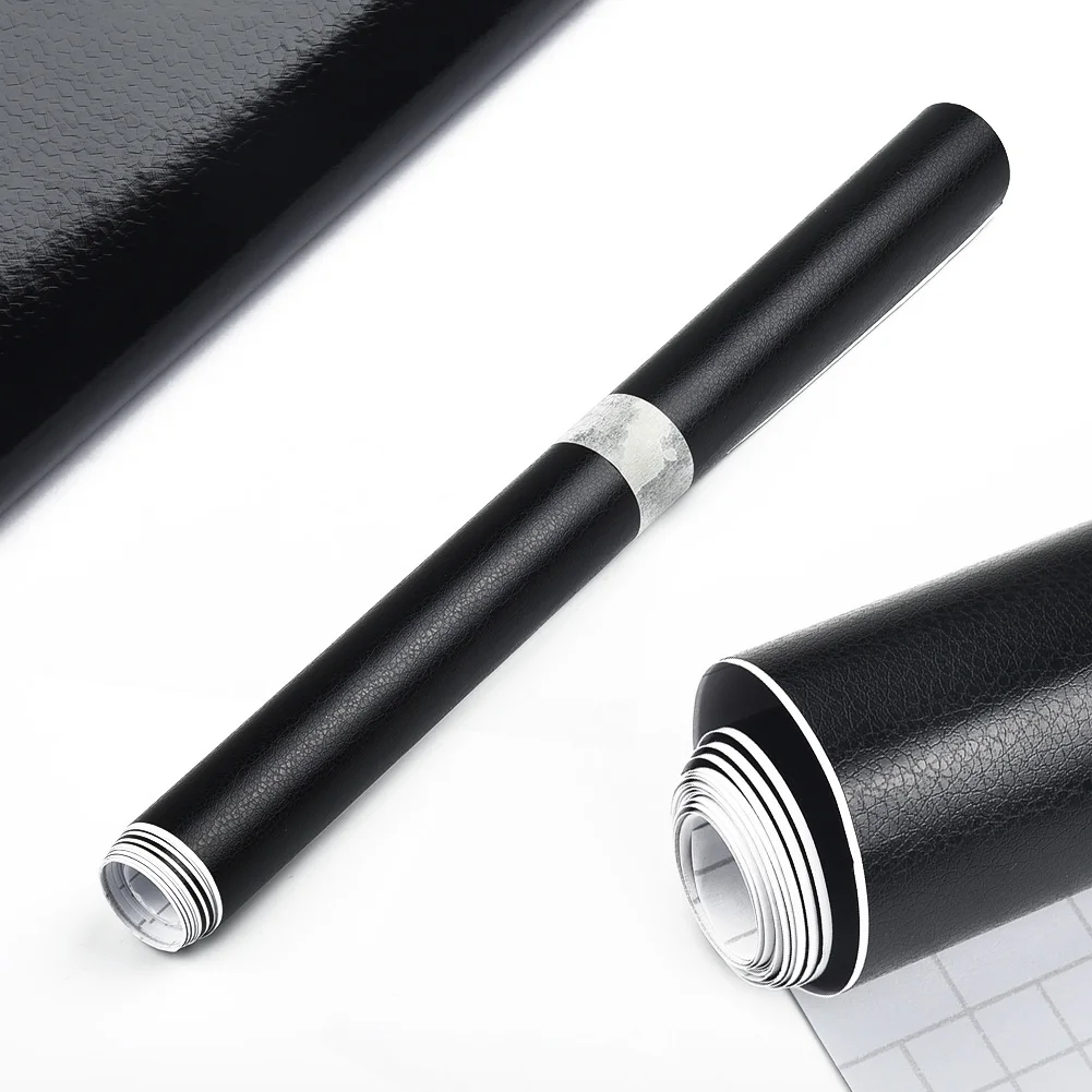 

Waterproof Car film Black Faux Leather PVC Replacement Upholstery Car Interior Film New