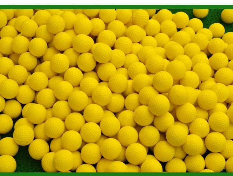 Pgm 2 шт ПУ пена Мячи для гольфа желтая губка Упругая внутренняя наружная