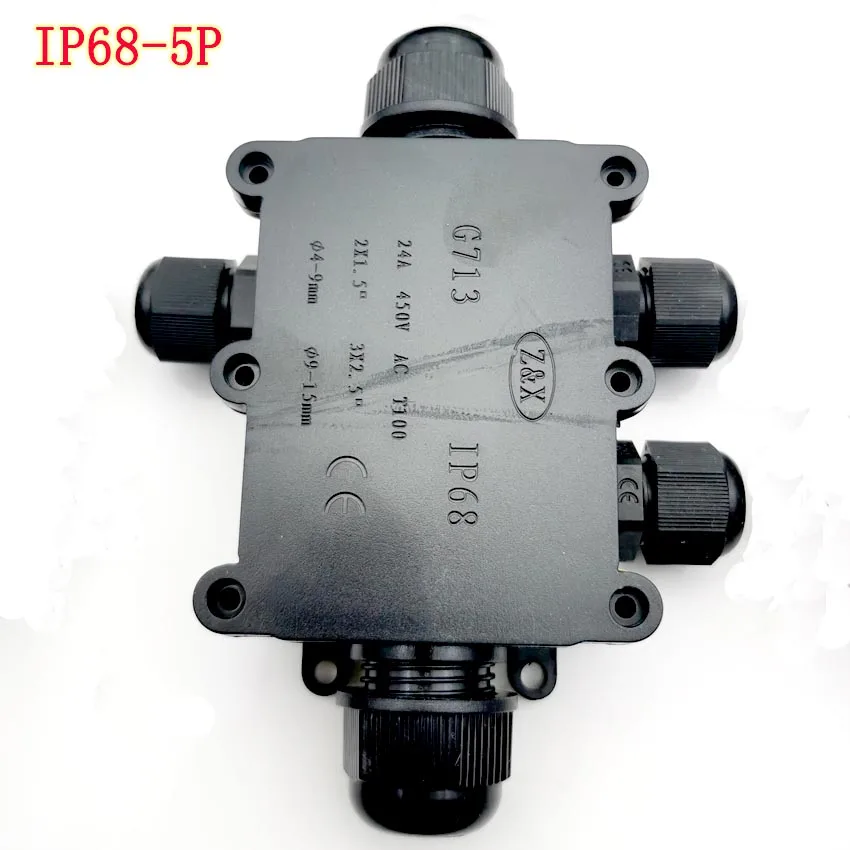 

2/3/4/5/6 Way Electrical Junction Box IP68 Waterproof Cable Connector Electric