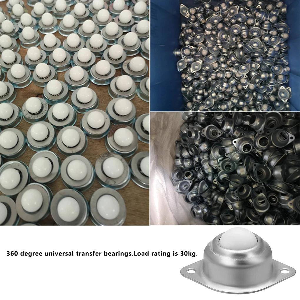 

Caster Pulley 360 Degrees Universal Caster Bull Wheel Nylon Roller Ball Bearing Low-noise Storage Box Roller Transfer Bearing