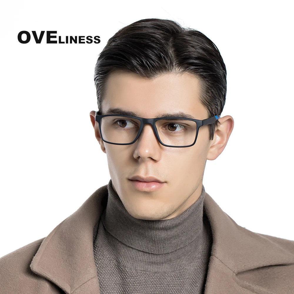 tr90 glasses frame men myopia prescription computer spectacle frames women ultra light square eyeglasses frames for men eyewear free global shipping