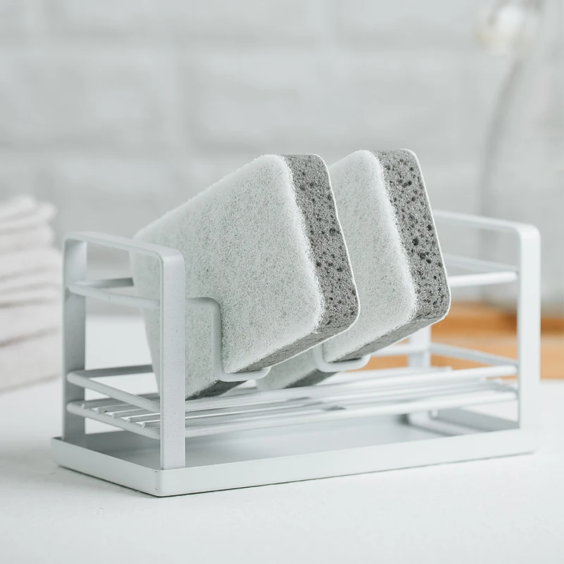 Стеллаж для хранения губки боковой держатель кухонной раковины посуды