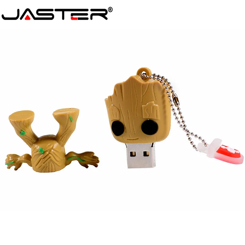 JASTER креативный мультяшный флеш-диск USB 2,0 с деревом 4 ГБ 8 ГБ 16 ГБ 32 ГБ 64 ГБ флеш-накопитель карта памяти Грут U диск