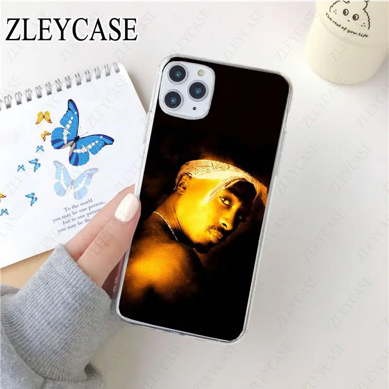 Мягкий ТПУ чехол для телефона iphone 11 11pro max 5s SE 2020 6S plus 7 8plus x xs xr xsmax 2Pac Tupac Amaru Shakur Makaveli