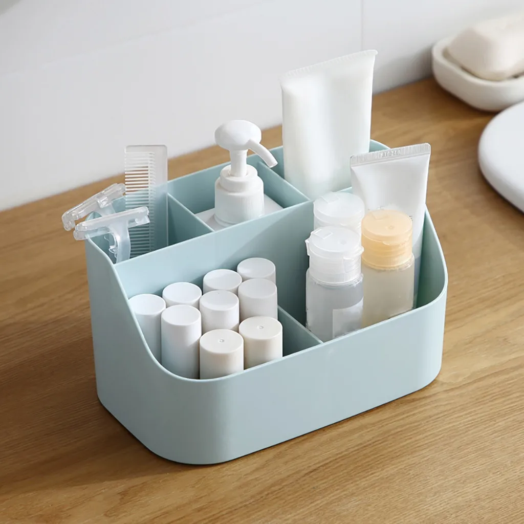 Partition Multi-functional Products Remote Control Cosmetics Storage Box Rangement Maquillage Cosmetic Make Up Organizer | Дом и сад
