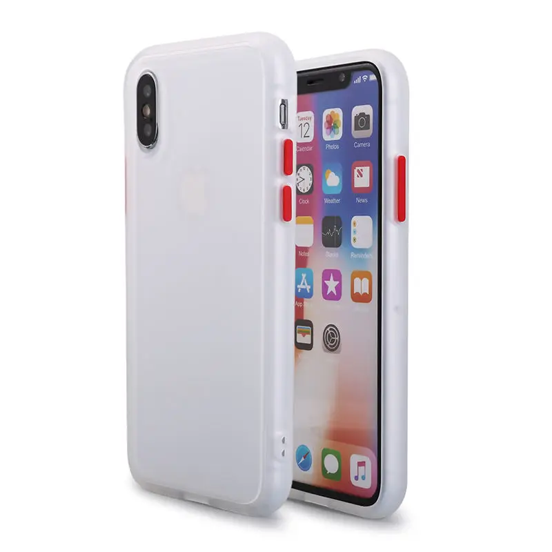 Защитный противоударный чехол для телефона iphone XR XS Max X XS 7 8 11 6 6S Plus Прозрачный матовый жесткий чехол для телефона защитный чехол