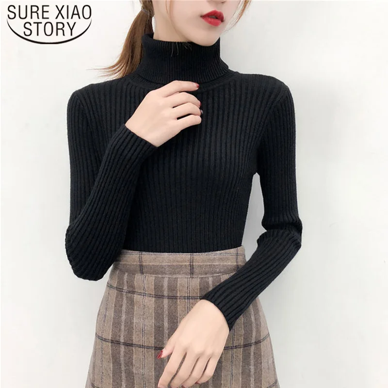 Мягкий Вязаный женский свитер с длинным рукавом для офиса сезон весна-осень-зима