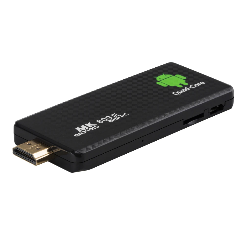 Free Shipping MK809 III Quad core RK3188 android tv stick 2GB RAM 8GB ROM bluetooth wifi Mk809III Mini PC dongle Android 4.4.2 |