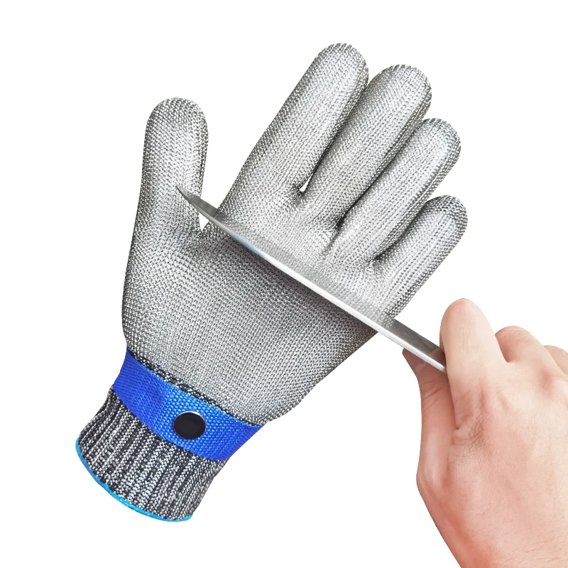Steel Cut Gloves Cut Resistant Stainless Steel Gloves Working Gloves Metal Mesh Anti Cutting Butcher Kitchen Work Gloves
