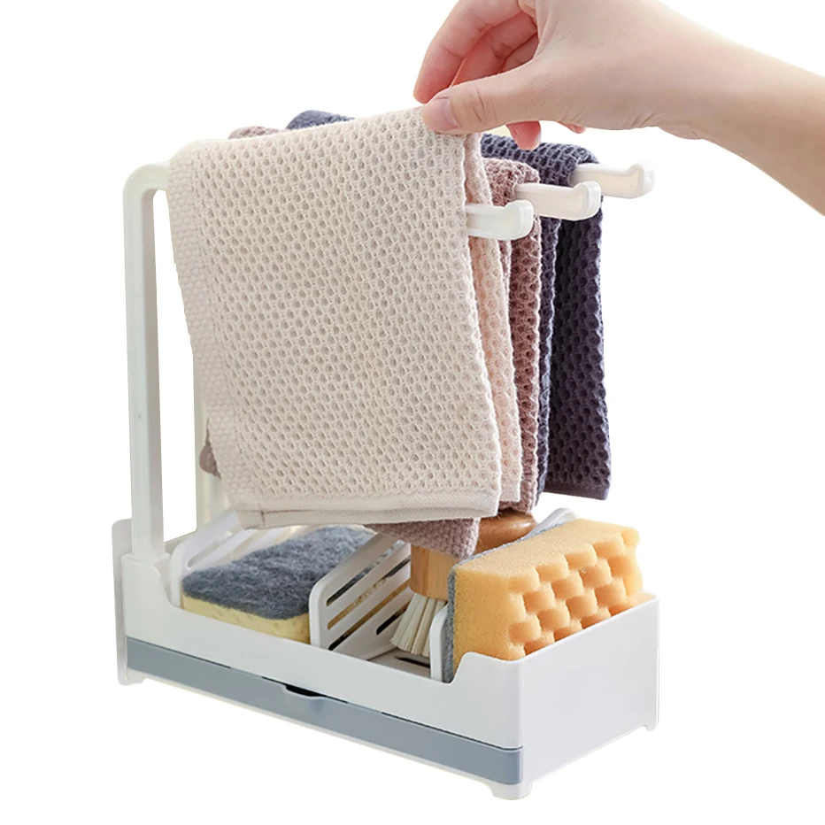 Пластиковый Регулируемый органайзер для раковины стойка слива в - Цена: 1513.64