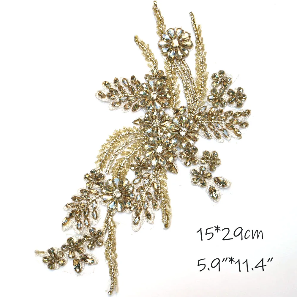 Аппликации для одежды тяжелые роскошные из бисера свадебных платьев | Дом и сад