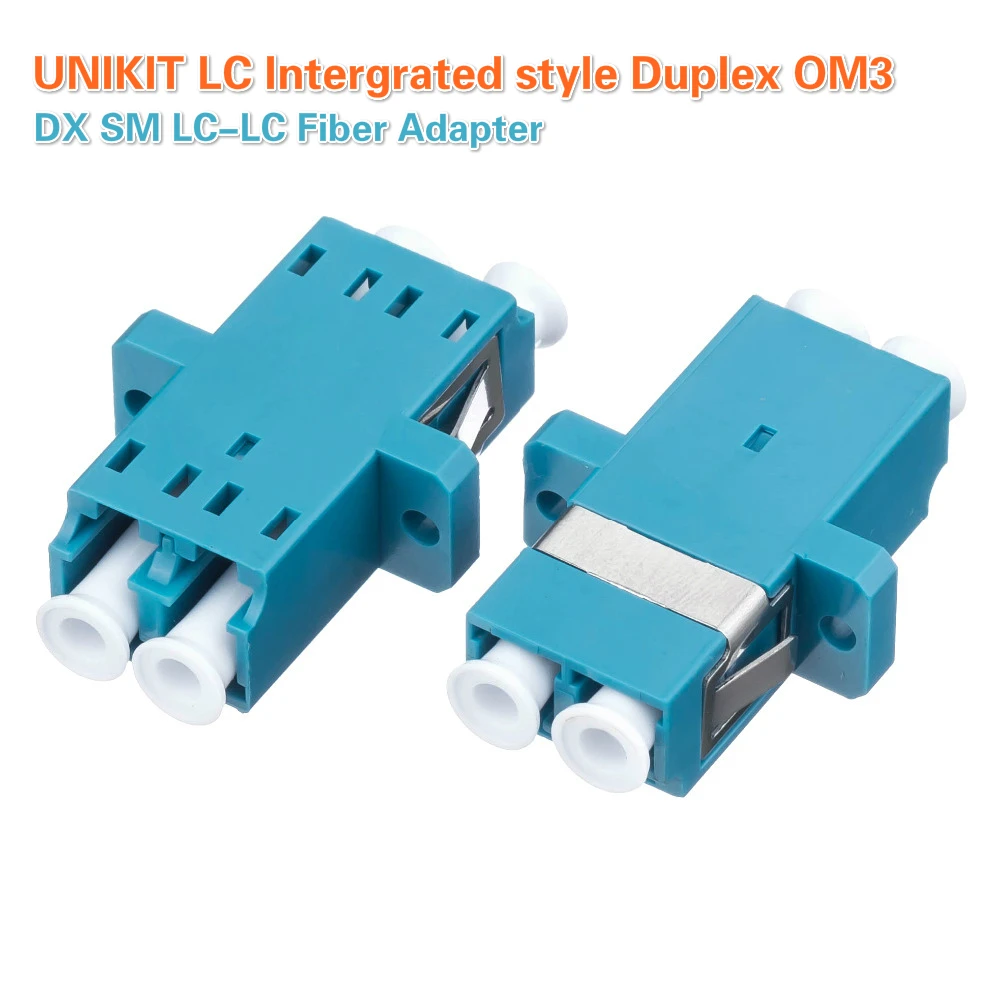 

UNIKIT LC интегрированный стиль дуплекс OM3 DX SM LC-LC волоконно-оптический адаптер разъем дуплекс оптический патч-корд соединительный элемент фланца FTTH волоконно-оптический адаптер