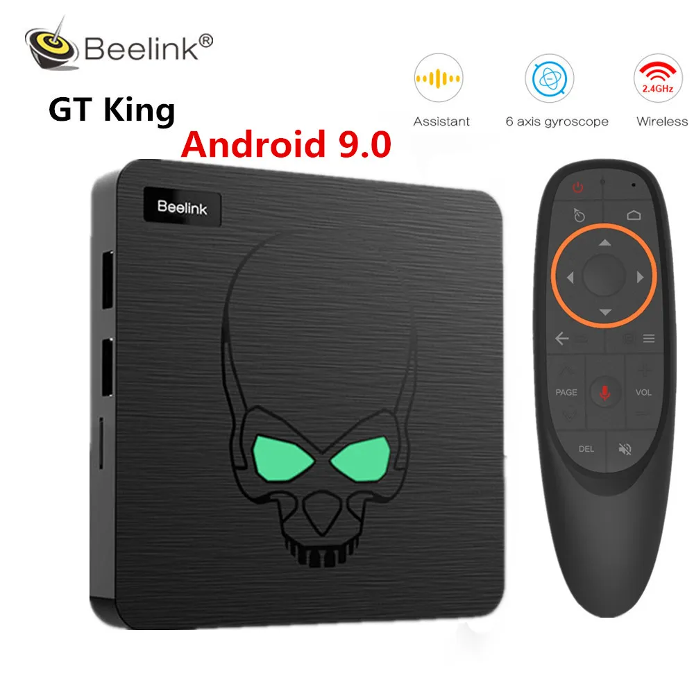 Beelink GT-King Smart TV Box Amlogic S922X Android9.0 4 Гб LPDDR4 64 ROM телеприставка BT4.1 1000 Мбит/с медиаплеер с