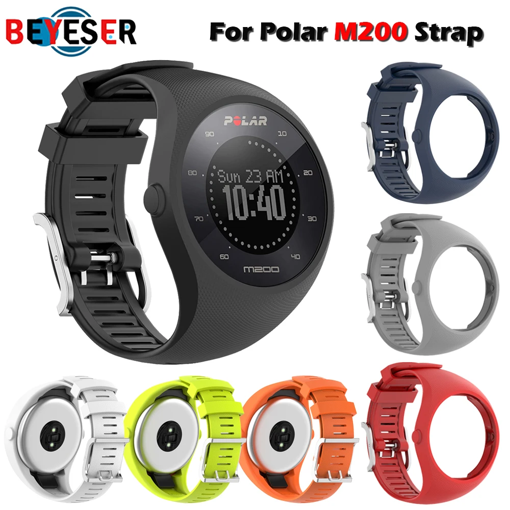

Wrist Band Strap for Polar M200 GPS Sports Smartwatch Soft Silicone Belt Replacement Bracelet Wristband Watchband Accessories