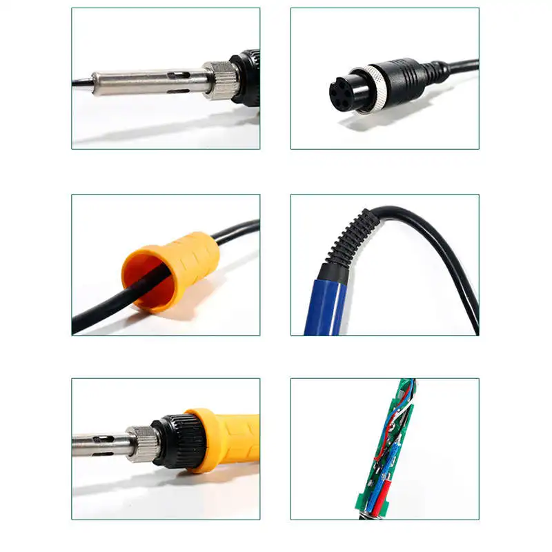 

Yihua 907F Electric Iron Handle Silicone Wire Inlet Core Handle High Power Electric Iron Fitting For Yihua 853Aaa/1000A/1000B/85