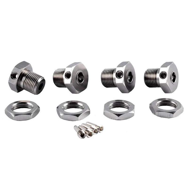 RC Car Alum Wheel Hub Nuts 17mm Hex Threadlock Replace 5353 for TRAXXAS E-REVO Off-Road Climbing |