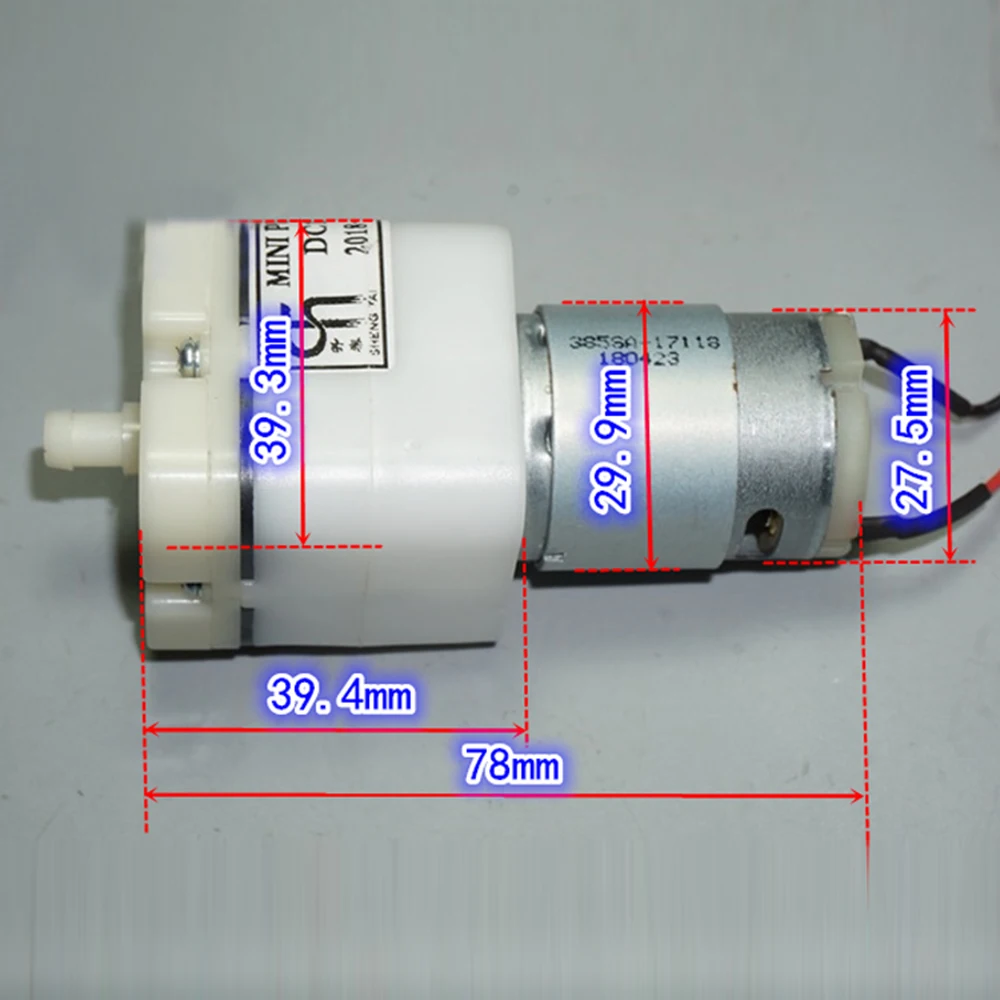 Мембранный воздушный газовый насос с большим потоком 40 серии DC 5в-12в четыре