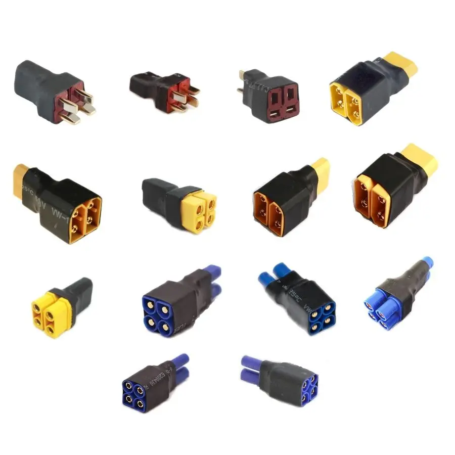 Параллельный Последовательный адаптер Deans T Plug EC3 EC5 XT60 XT90 преобразователь Lipo