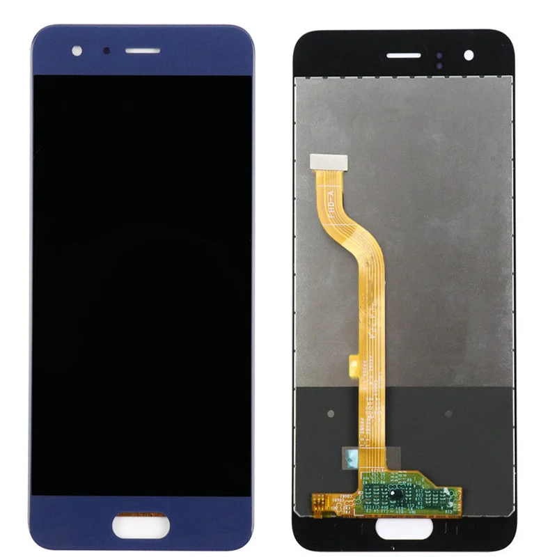 Для HUAWEI Honor 9 STF-L09 AL00 AL10 TL10 Оригинальный ЖК-экран в сборе с передним чехлом черный