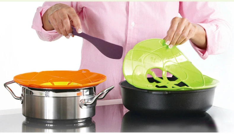 

Silicone lid Spill Stopper Cover For Pot Pan Kitchen Accessories Cooking Tools Flower Cookware Kitchen Gadgets