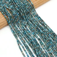 new product natural semi precious stone apatite lady beaded diy necklace bracelet jewelry gift making wholesale 3x4mm