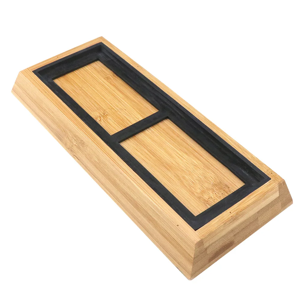 1000/4000 Grit Cutter Sharpener Bamboo Holder Durable Silicone Fixed Non Slip Base Whetstone Sharpening Stone Desktop Kitchen |