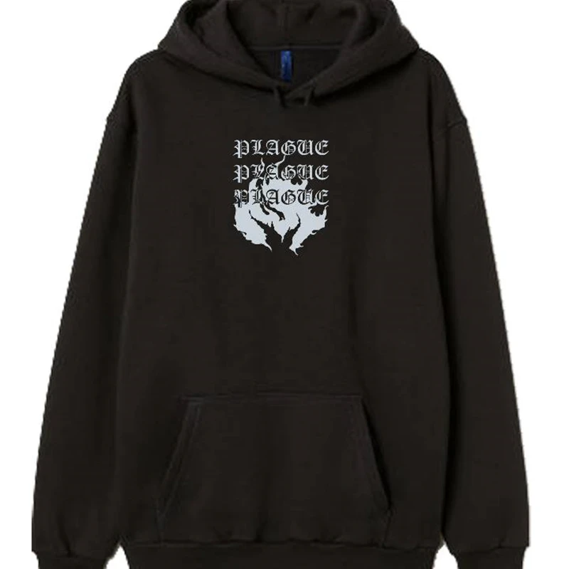 

Женская флисовая толстовка Porzingis, модная Толстая черная толстовка с принтом в готическом стиле, верхняя одежда на зиму